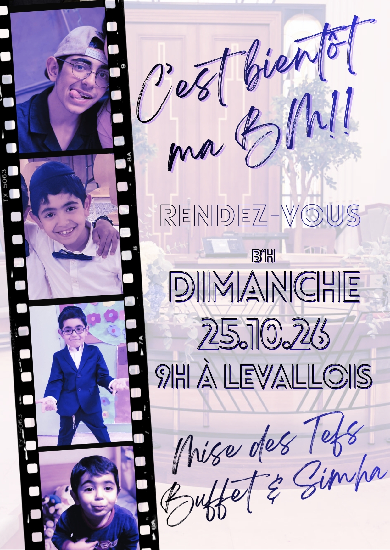Save the date - Bar Mitzvah de Nath